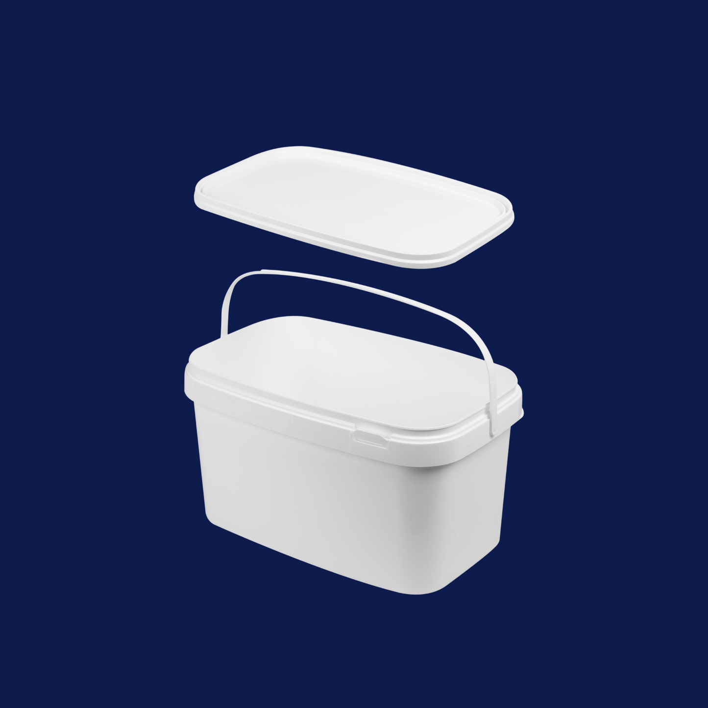 Rectangular plastic bucket - FK-E 10,000