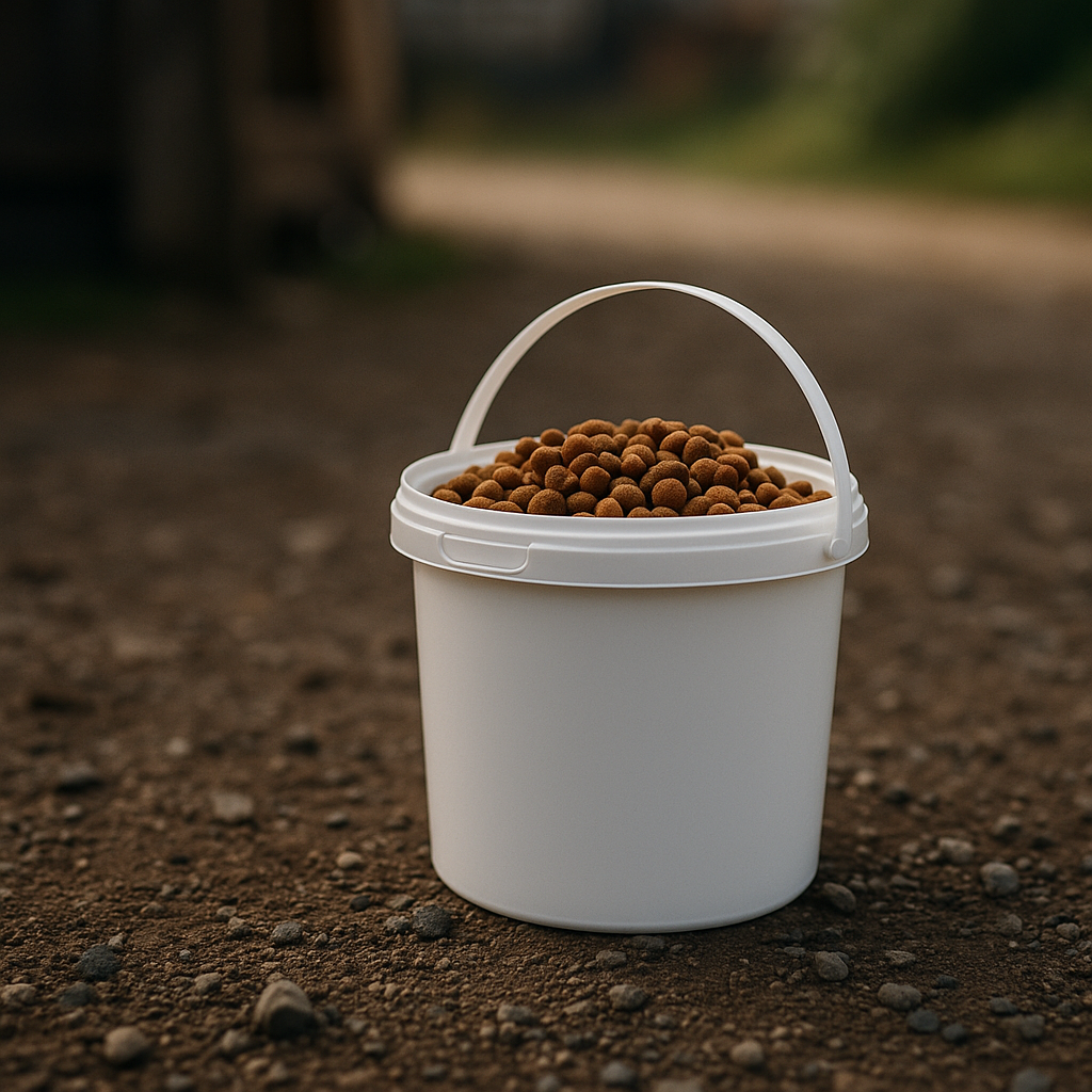 Tierfutter Verpackung Kunststoffeimer