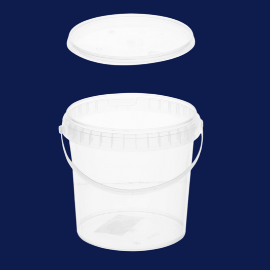 Kunststoff Rundeimer 1700ml transparent