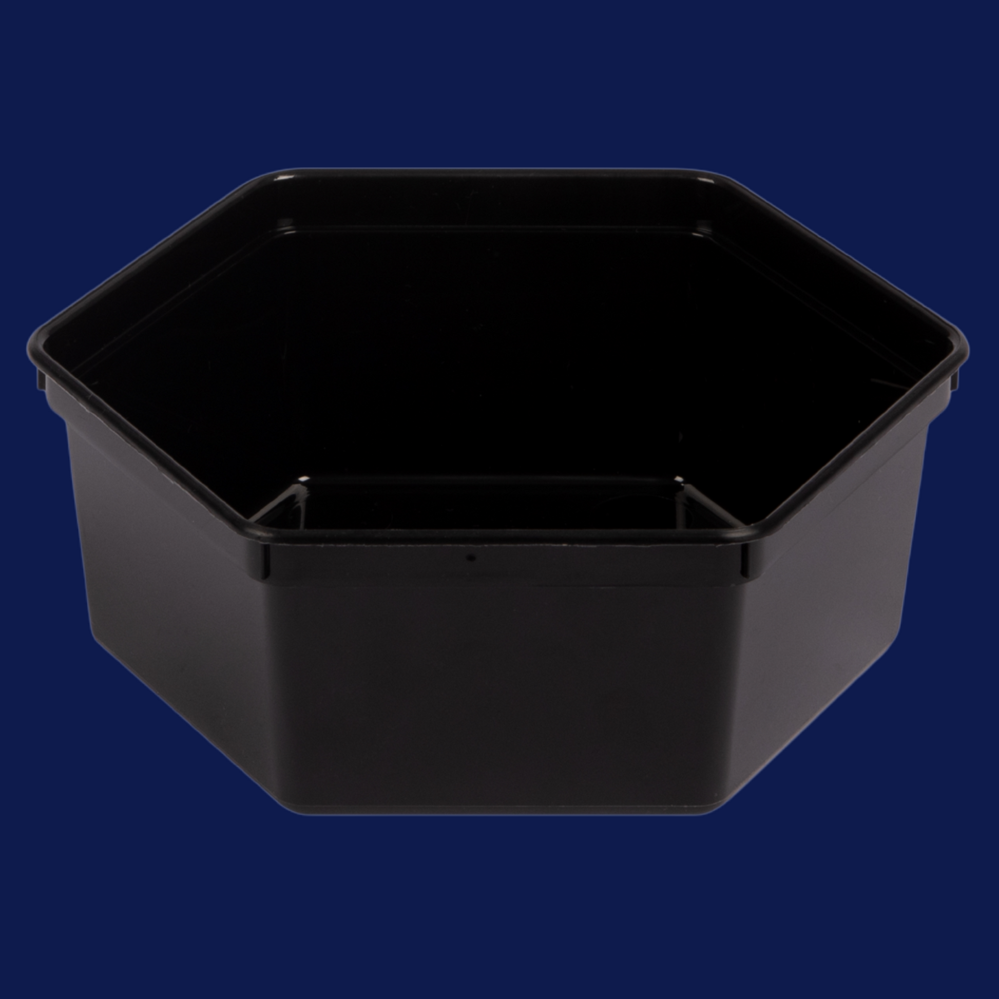Rechteckschale 1200 ml schwarz ohne Deckel