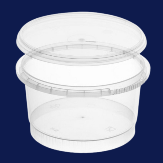 Runddose 170 ml transparent