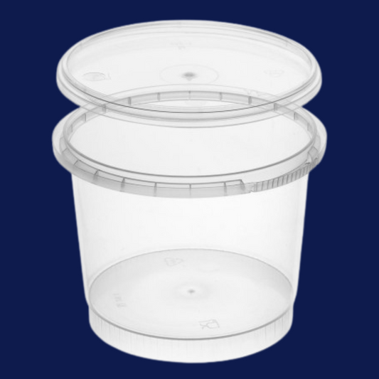 Runddose 250 ml transparent