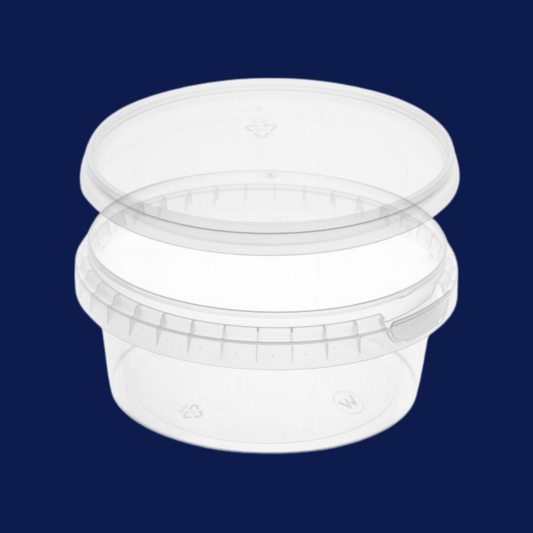 Runddose 300 ml transparent