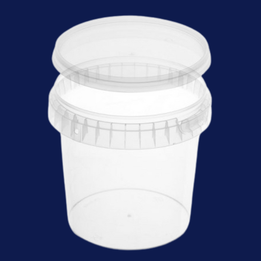 Runddose 600 ml transparent