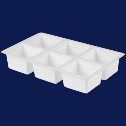 Siegelschale 6x100 ml weiß