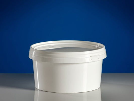 Kunststoffeimer rund 3,7L weiß